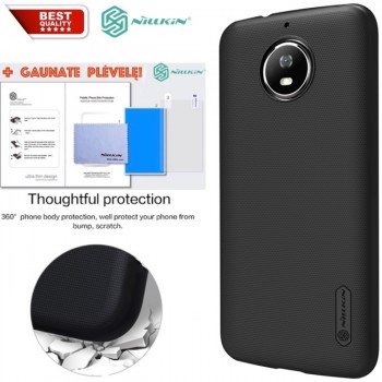 Juodas dėklas Nillkin frosted + plėvelė (MOTO G5S) Juodas dėklas Nillkin frosted + plėvelė (MOTO G5S)